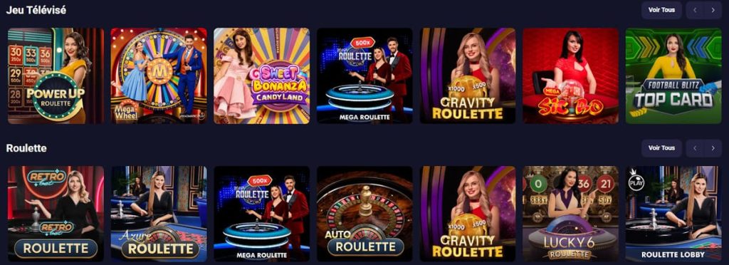 Retrobet Casino jeux live