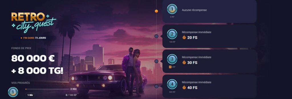 Retrobet Casino programme fidélité