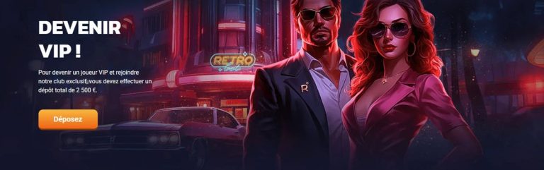 Retrobet Casino programme VIP